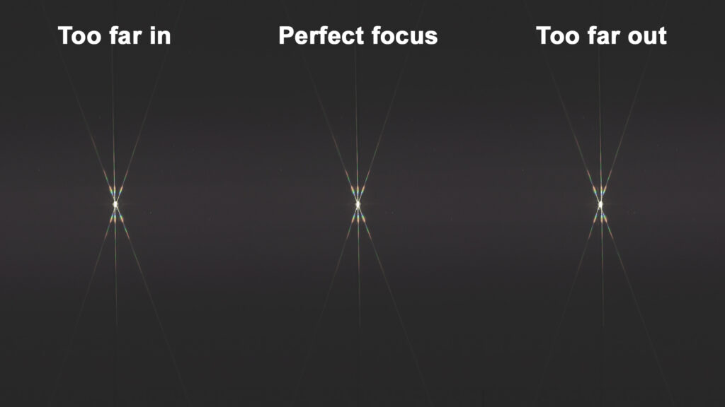 Ouranos Astro - How a Bahtinov Mask works - How to use